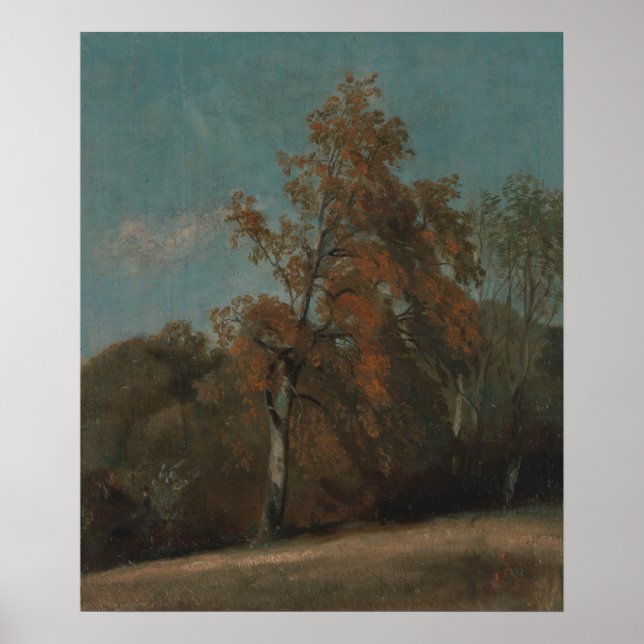 Poster Estudo de uma Árvore de Cinza - John Constable (Frente)