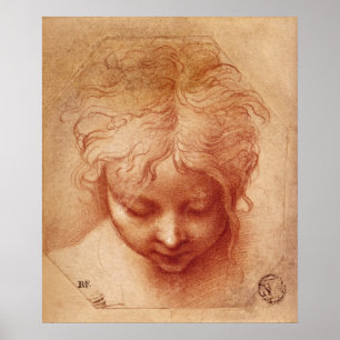 Poster Estudo de uma cabeça