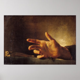 Poster Estudo de uma mão