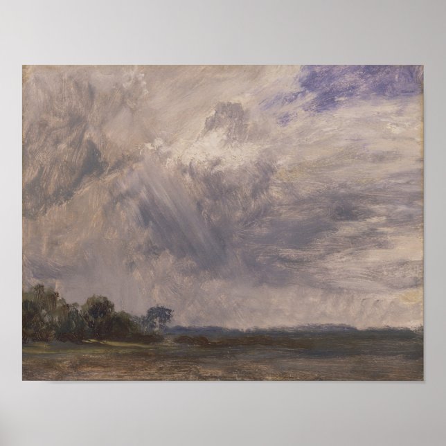 Poster Estudo do Céu Nublado - John Constable (Frente)