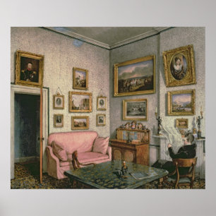 Pôster Estudo do Col. Norcliffe em Langton Salão, c.1837