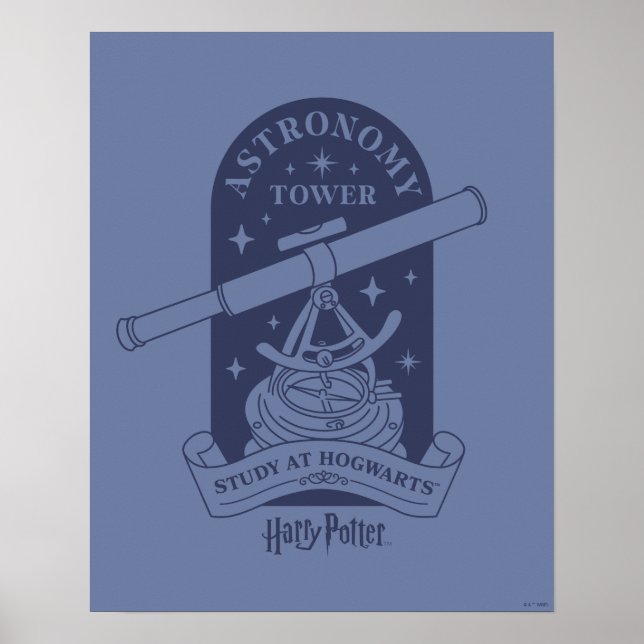 Poster Estudo na Torre Astronômica HOGWARTS™ (Frente)