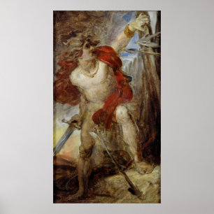 Pôster Estudo para a Coragem Gaulesa, c.1830-32