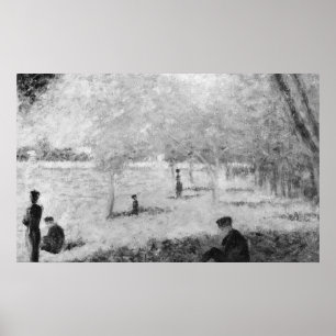 Poster Estudo para Domingo em La Grande Jatte
