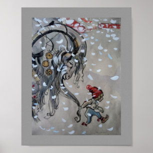 Poster Estudo para Julbacken (cabra) de Yule 1911