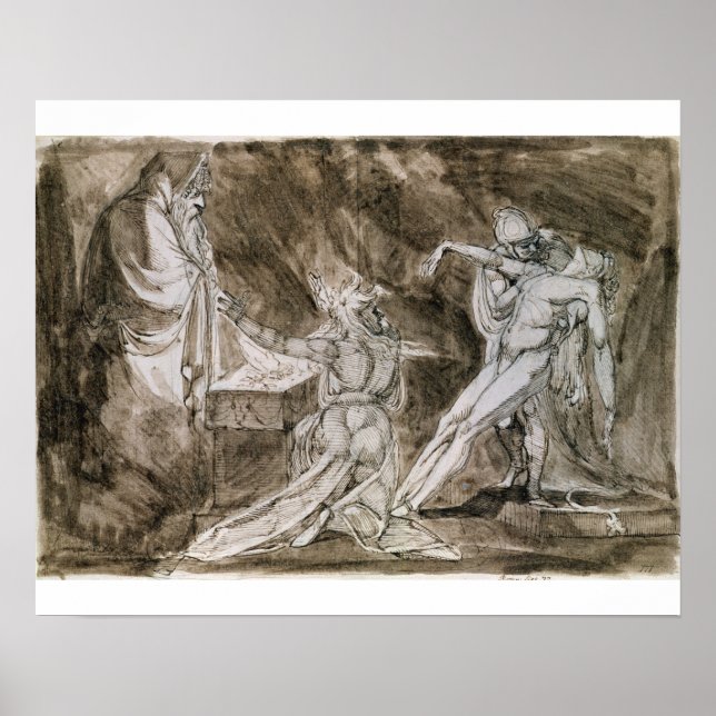 Pôster Estudo para "Saul e a Bruxa de Endor" (Frente)