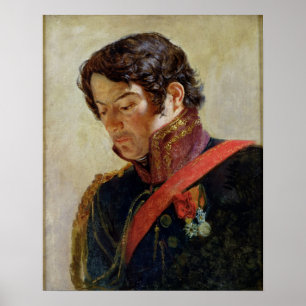 Pôster Estudo para um retrato do Baron Dominique Larrey