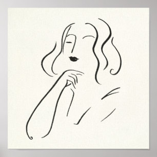 Poster Estudo Simples - Esquema de uma Mulher