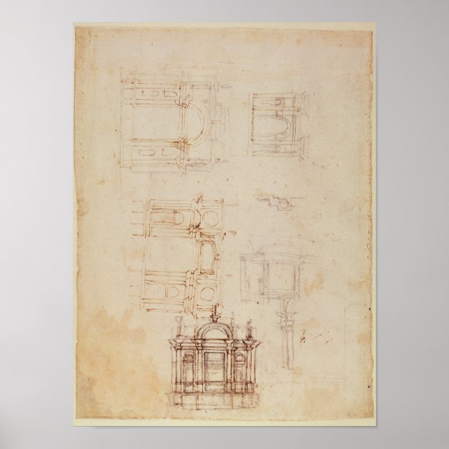 Poster Estudos de composição arquitetônica (Frente)