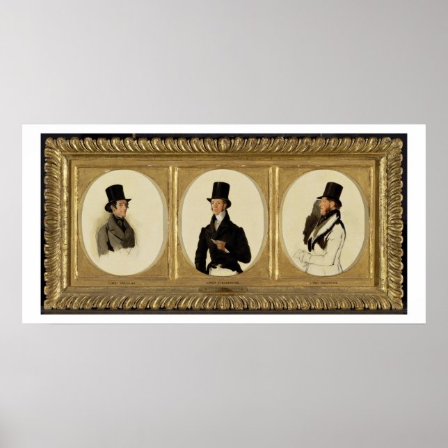 Pôster Estudos para os Retratos de Lorde Eglinton, Senhor (Frente)