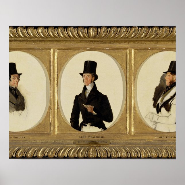 Poster Estudos para os Retratos de Lorde Eglinton, Senhor (Frente)