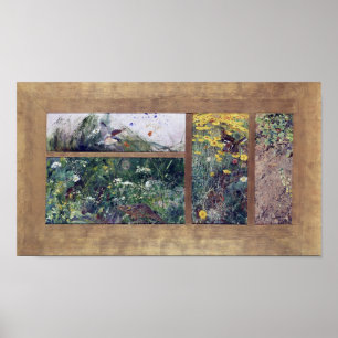 Poster Estudos sobre aves, Bruno Liljefors