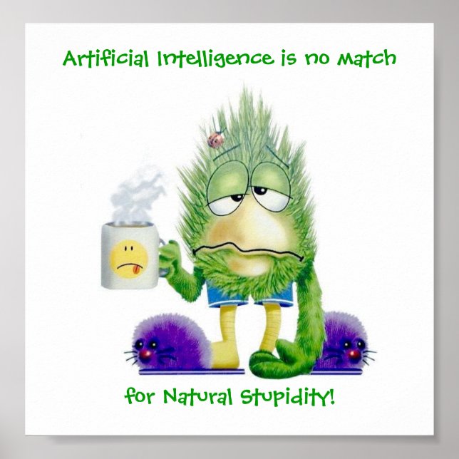 Pôster Estupidez natural (Frente)