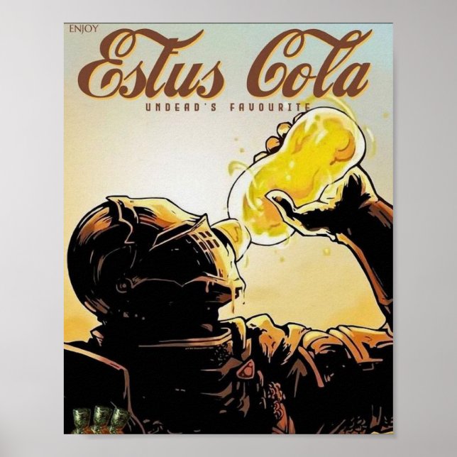 Poster Estus Cola (Almas Escuras) (Frente)