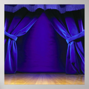Pôster Esvazie o palco com cortinas