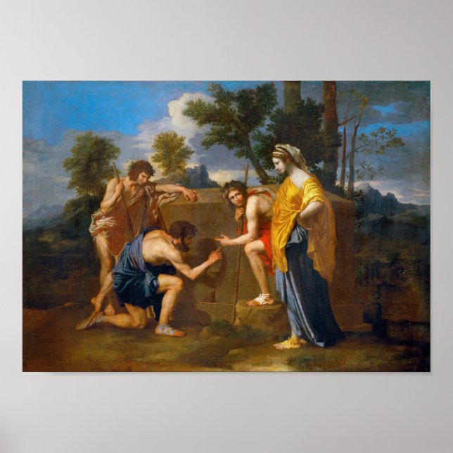 Poster Et em Arcadia ego, Poussin (Frente)