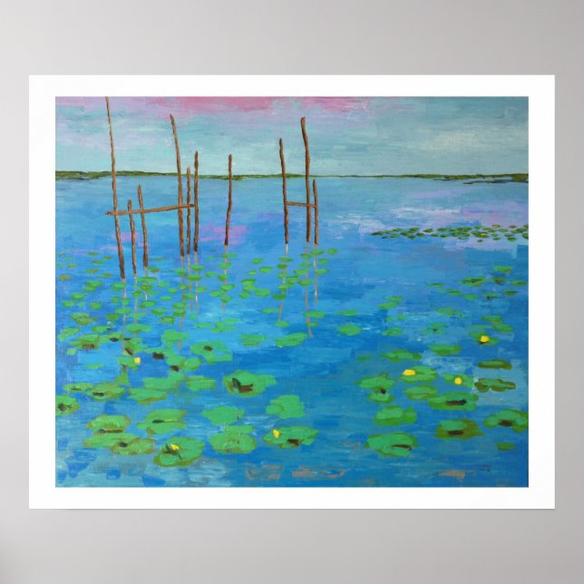 Pôster étang en Bretagne (Frente)