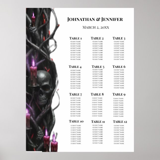 Poster Eternal Night Gothic Vampire Wedding Dark Romance (Frente)