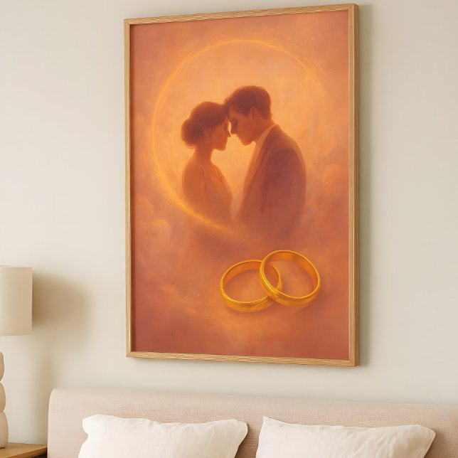 Poster Eternal Union – Cosmic Romance Abstract Design (Criador carregado)