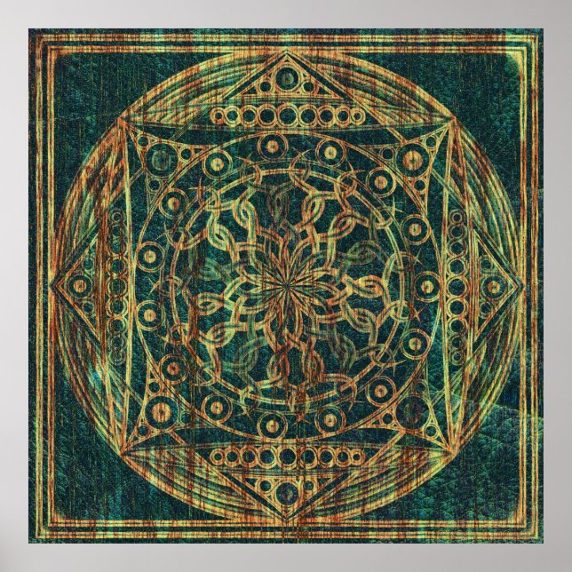 Poster Eternity Mandala Weathered Wood (Frente)