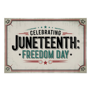 Pôster Eterno 11 de junho Celebrando o Dia da Liberdade