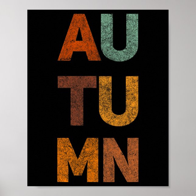 Poster Eterno Retro Queda Para Mulheres Homens Crianças - (Frente)