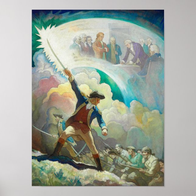 Poster Ethan Allen, Forerunner of Independence, 1934 (Frente)