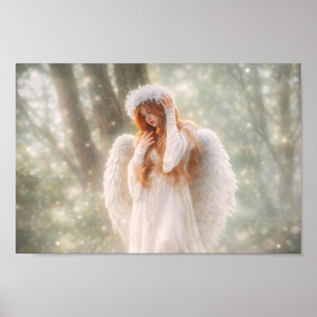 Poster Ethereal Angel in the Forest (Frente)