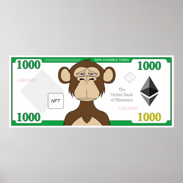 Poster Ethereum Cripto NFTs (Bitcoin) (Frente)