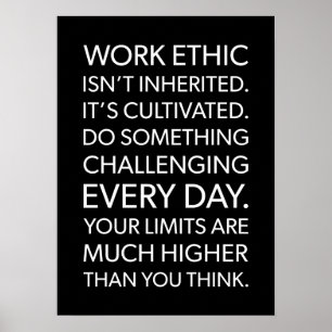 Poster Ética do trabalho, Duro do trabalho - Gym motivac