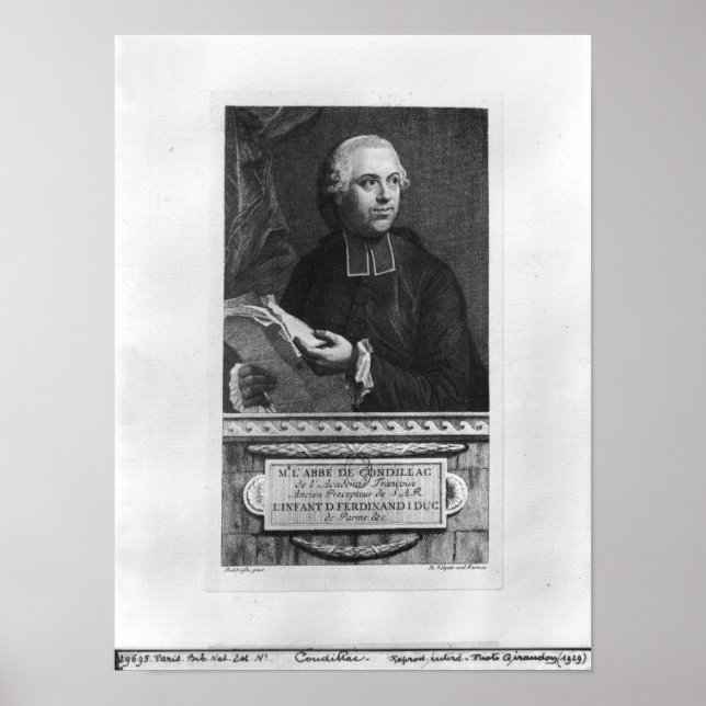 Pôster Etienne Bonnot de Condillac (Frente)