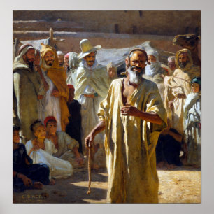 Poster Etienne Dinet The Cobra Charmer