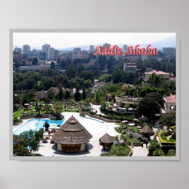 Poster Etiópia - Addis Abeba - (Frente)