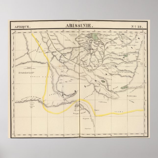 Pôster Etiópia, África 32 (Frente)
