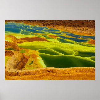 Poster Etiópia Erta Ale Região Ativa do Vulcão Afar