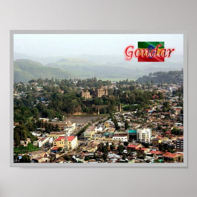 Poster Etiópia - Gondar - (Frente)