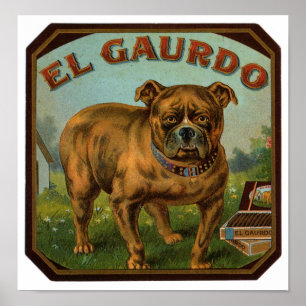 Pôster Etiqueta de Charuto El Gaurdo