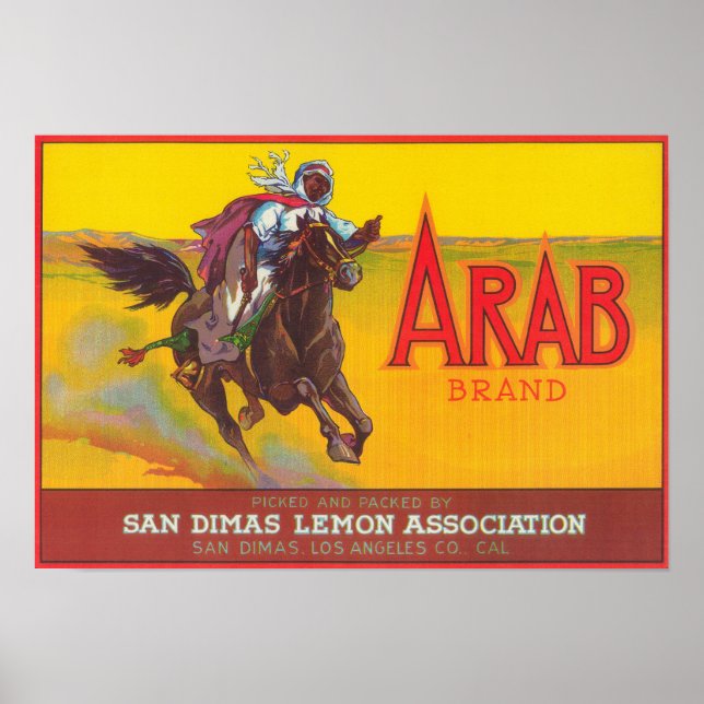 Poster Etiqueta de Limão ÁrabeSan Dimas, AC (Frente)