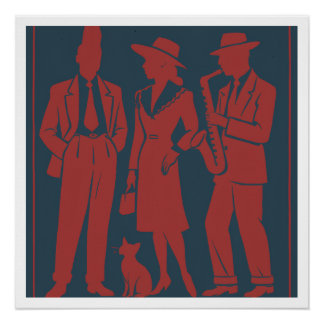 Pôster Etiqueta de presentes Zazous