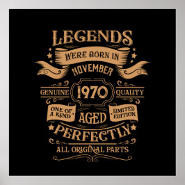 Poster Etiqueta personalizada de uísque de aniversário