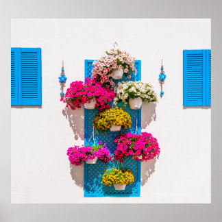 Poster Etnia Floral: Muro de Jardim