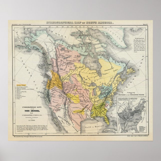 Pôster Etnografias da América do Norte (Frente)