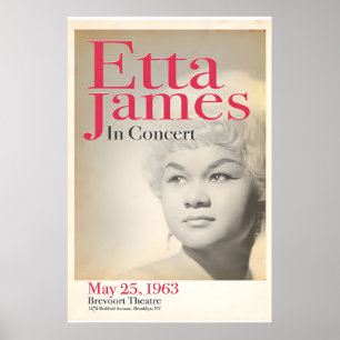Poster Etta James, Ao Vivo no Brooklyn Theatre, Original