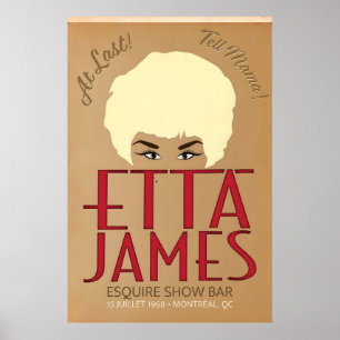 Poster Etta James, Ao Vivo no Esquire Show Bar 1968