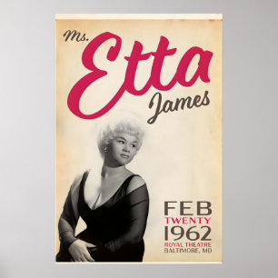 Poster Etta James, Ao Vivo no Royal Theatre, Original