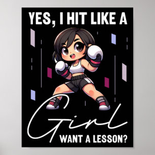 Poster Eu Acerto Como Uma Garota Quero Uma Lição Engraçad