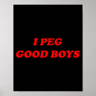 Poster Eu acho que bons meninos têm humor engraçado inspi