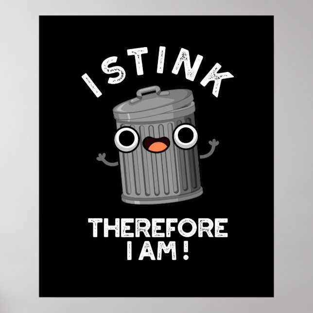 Poster Eu Acho Que Sou Engraçado De Lixo Escuro BG (Frente)