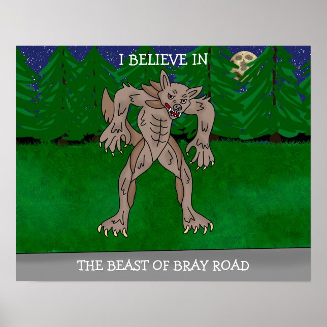 Poster Eu Acredito na Besta de Bray Road (Frente)