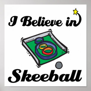 Pôster eu acredito no skeball